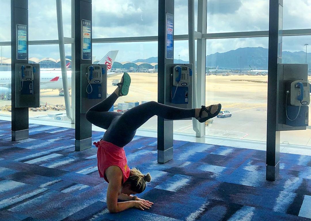 Yoga-and-airplane